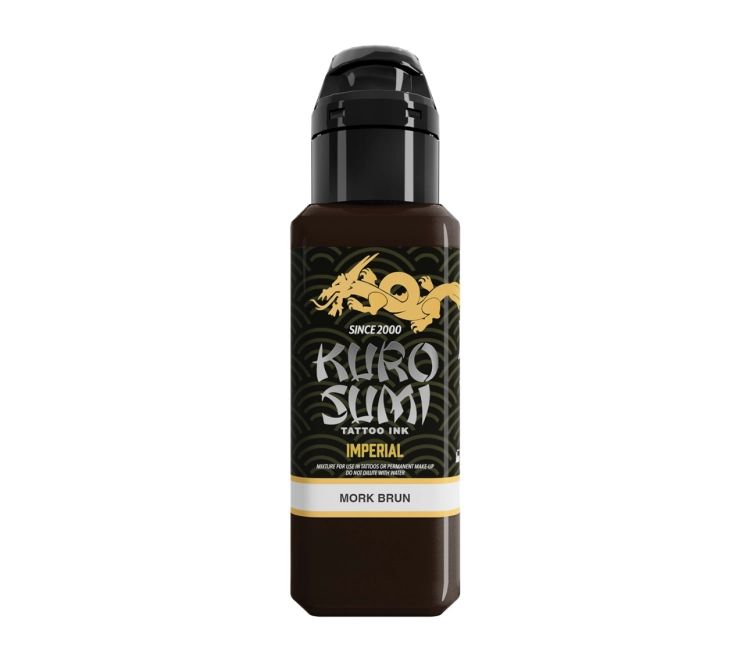 Kuro Sumi Imperial - Mork Brun - Tusz do tatuażu 2.png